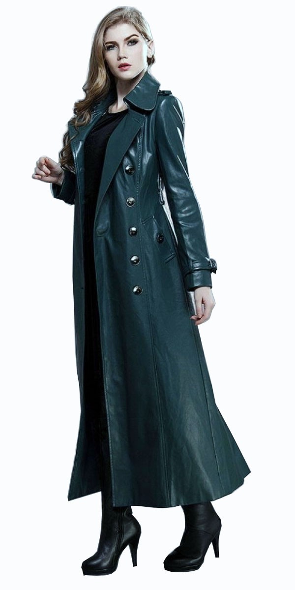 Long Leather Overcoat